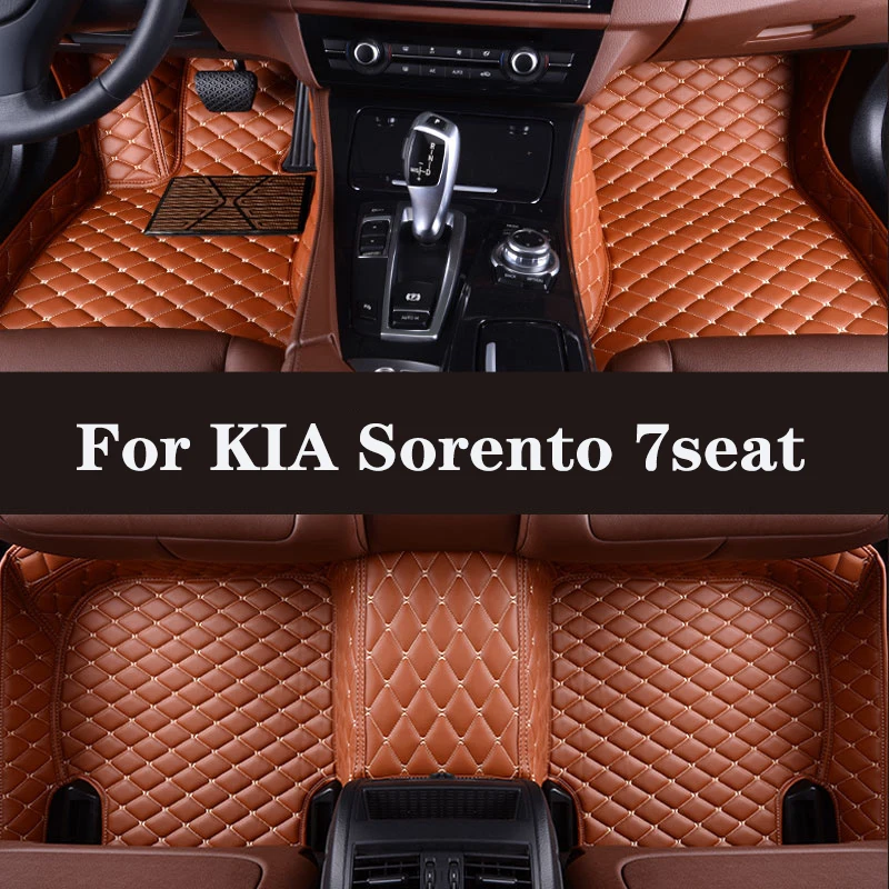 

HLFNTF Full surround custom car floor mat For KIA Sorento 7seat 2013-2014 car parts car accessories Automotive interior