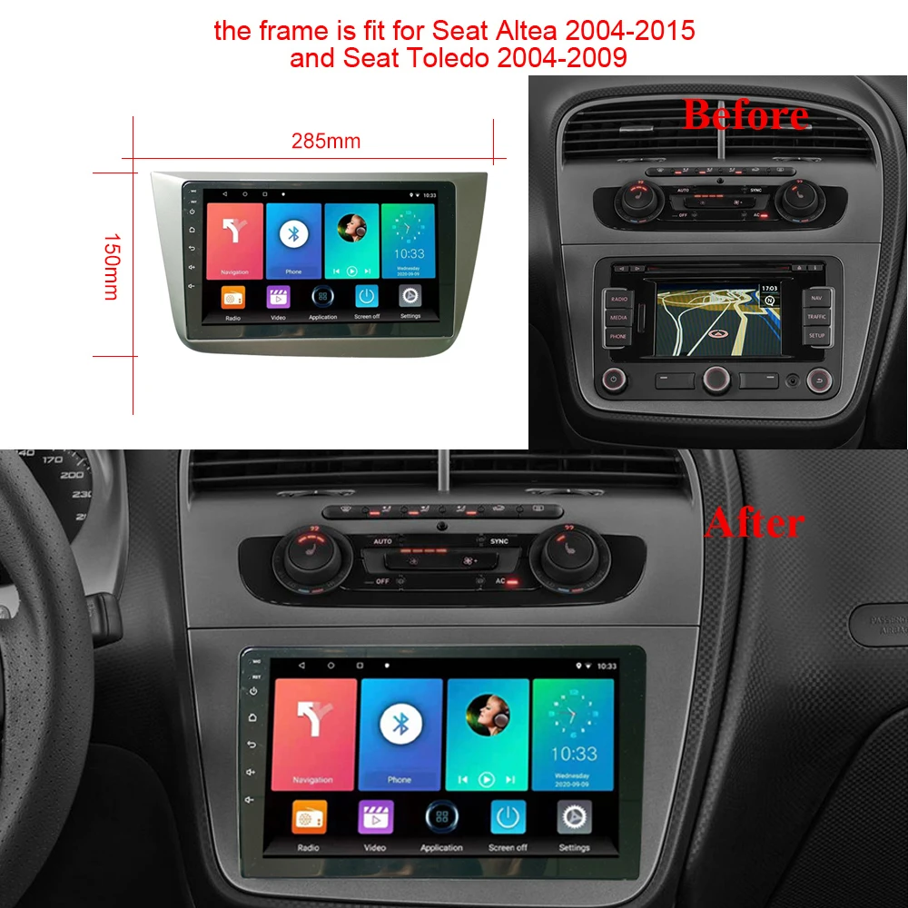 $119.22 2 Din Android Car Radio For Seat Altea 2004-2015 Toledo 2004-2009 9