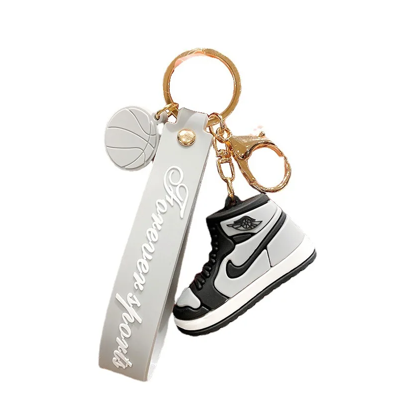 

Creative Silicone aj Keychain Nikeee Silicone Cartoon Stereo Bag Pendant Personality Trendy Brand Small Gift
