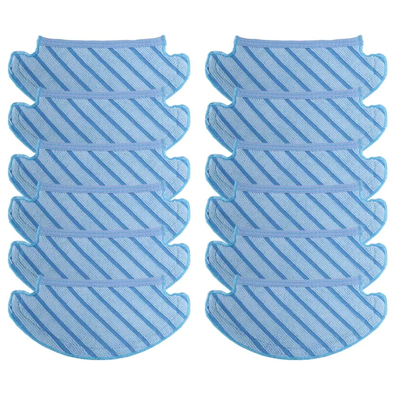 

12 шт. Сменные накладки для мытья ECOVACS тряпки для DEEBOT OZMO T8 AIVI/ T8 / T8 +/ T9/ T9 +/ N8/ N8 Pro/ N8 Pro +