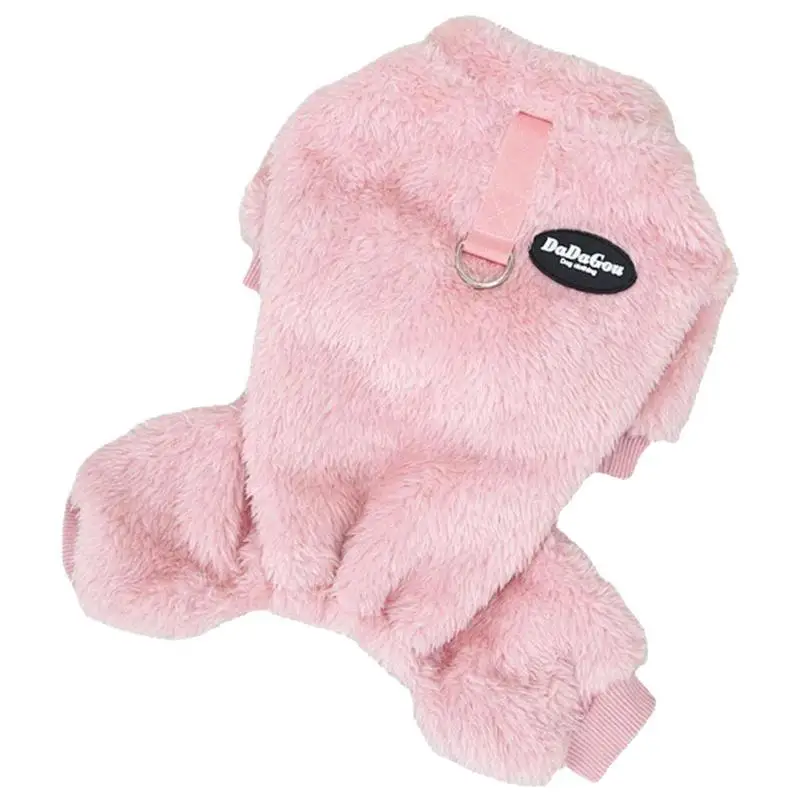 

Dog Fuzzy Velvet Pajamas Soft Fleece Dog Fuzzy Velvet Pajamas Dog Winter Clothes For Small Dogs Boy Pet Jumpsuit Cat Apparel For