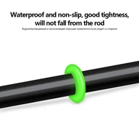 2pcslot rod clip 5 size outter diameter 2 2cm 2 5cm 2 7cm 2 9cm 3 1cm o shape rubber stopper fishing tools accessories tackles