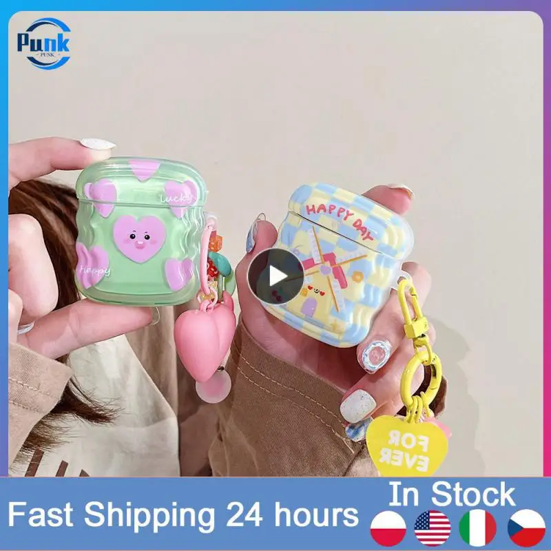 

1~8PCS Water Proof Wireless Earphone Case Fall Resistance Long Lasting Headset Case Tpu Material Dust-proof