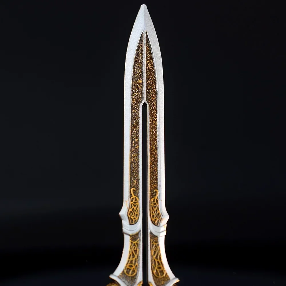 Фото 22 см модель оружия God Of War Kratos Blade Of Olympus Zeus, брелок из сплава, игрушка, катана, брелоки, коллекционные подарки для мальчиков, украшения №5