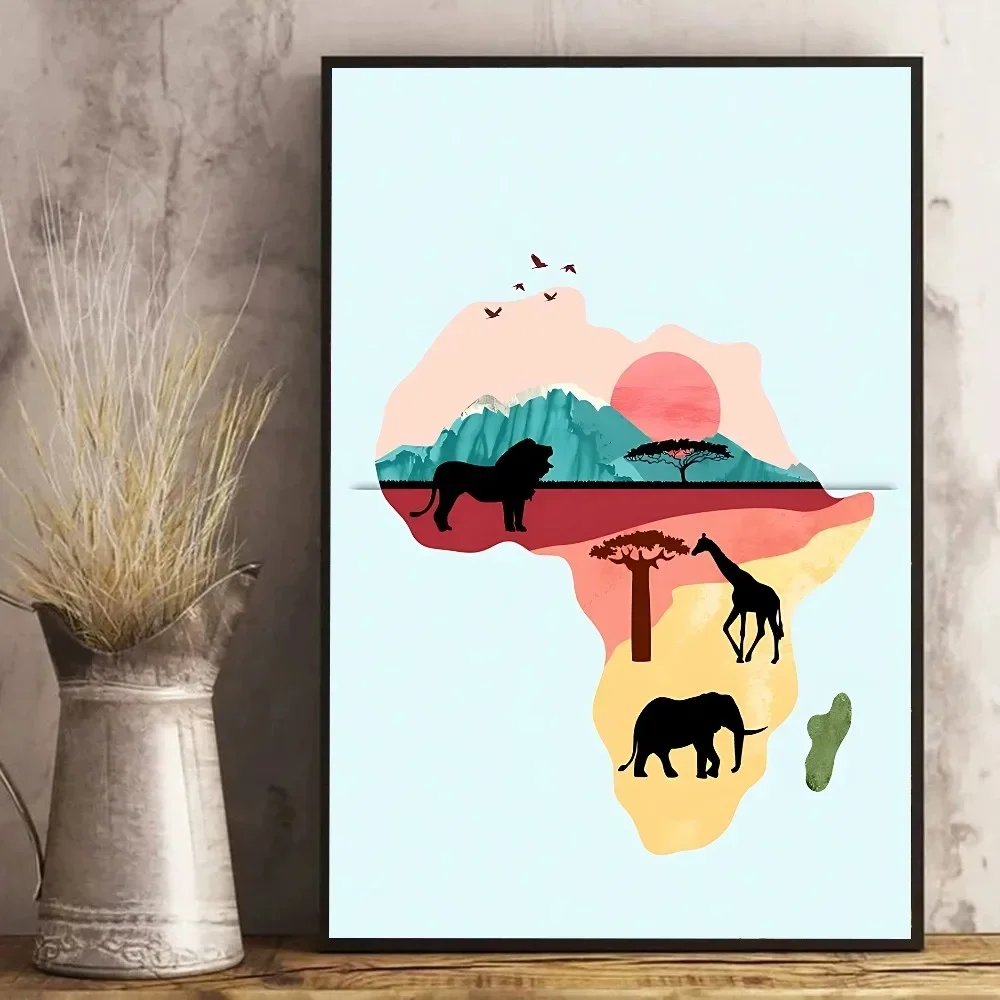 Плакат с животными детская комната триптих плакат принты спальня офис гостиная