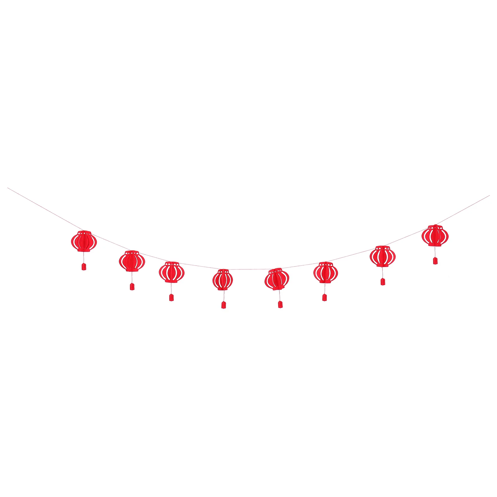 

1 Pc Hanging Decor Hanging Hanging Decoration Beautiful Chic Festive Felt Banner String Flag Hanging Garland Pull Flag for New