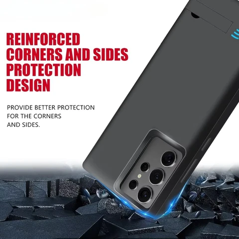 Чехол для зарядного устройства Samsung Galaxy S25 Ultra, чехол для зарядки, портативная крышка для зарядки, аккумулятор, внешний аккумулятор, внешний аккумулятор