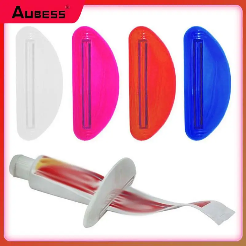 

Tooth Paste Holder Random Plastic Extruding Clip Multifunction Manual Tube Squeezer Bathroom Tool Rolling Toothpaste Squeezer