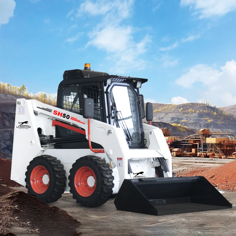 Индивидуальный многофункциональный мини-погрузчик с бортовым поворотом