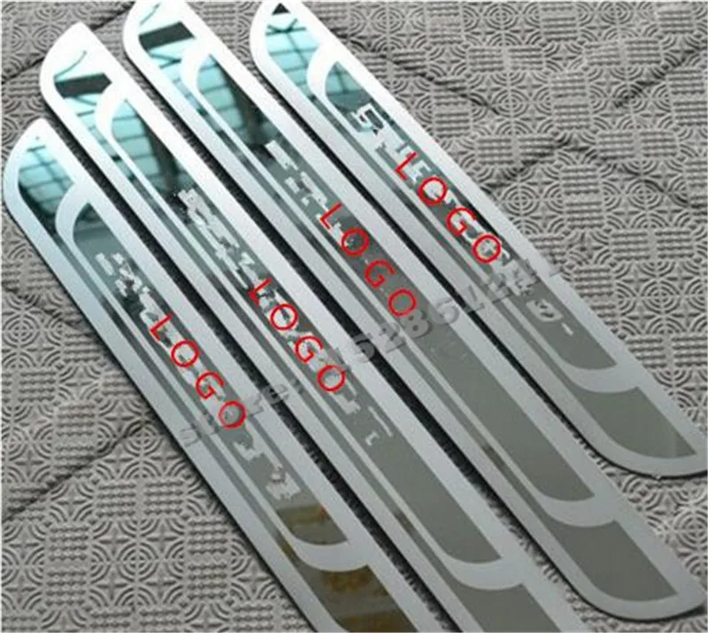 For Peugeot 5008 308 2008 3008 307 206 207 407 408 2008-2017 Door Sill Scuff Plate Guard Threshold Pedal Styling Car Accessories