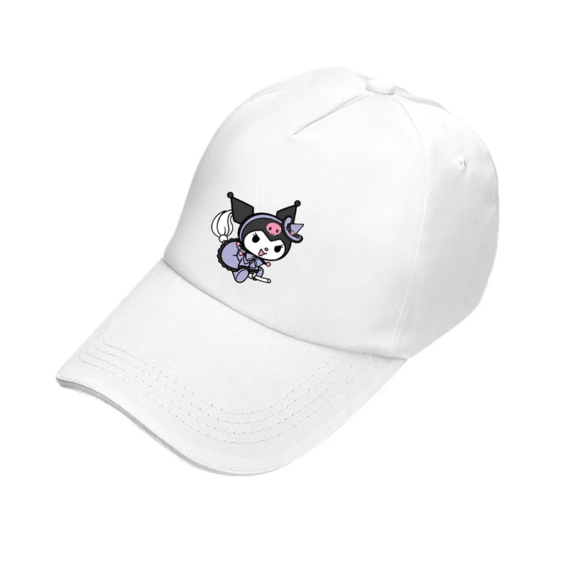

Ins Kawaii Sanrios Kuromi Кепка с милым мультяшным рисунком тонкая женская мужская летняя уличная активность Защита от солнца защита от УФ-лучей