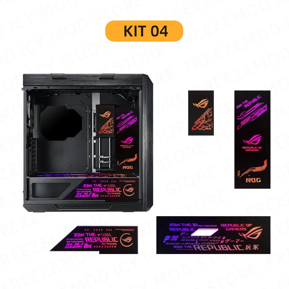 5 шт. светильник вых панелей RGB для ROG Strix Helios PC чехол мод DIY ASUS декорация Refit ARGB