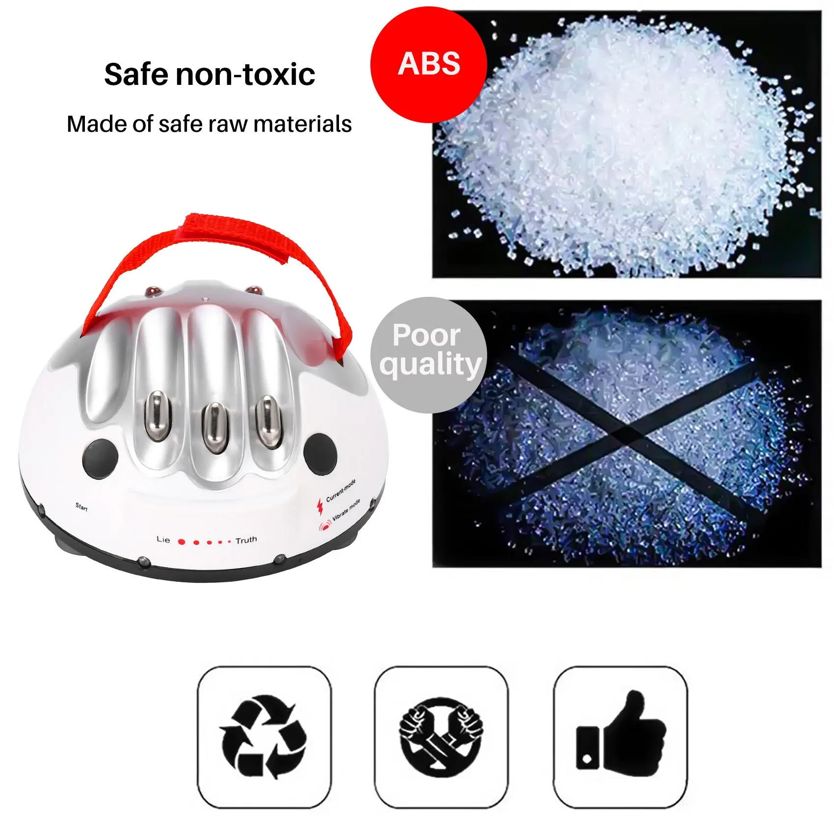 Тест полиграфа детектор хитрых лжи шокирующий свинье забавный регулируемый для