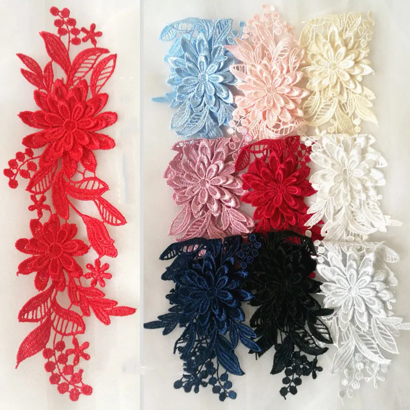 

10pieces/lot Soluble Exquisite Lace flower DIY Bridaltiara Wedding Shoes Wedding Dress Decoration Materials RS803