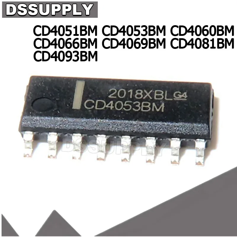 CD4053BM CD4053 CD4051BM CD4060BM SOP16 CD4066BM CD4069UBM CD4081BM CD4093BM CD40106BM SOP14 CD4051 CD4060 CD4066 CD4069 IC, 5 шт.
