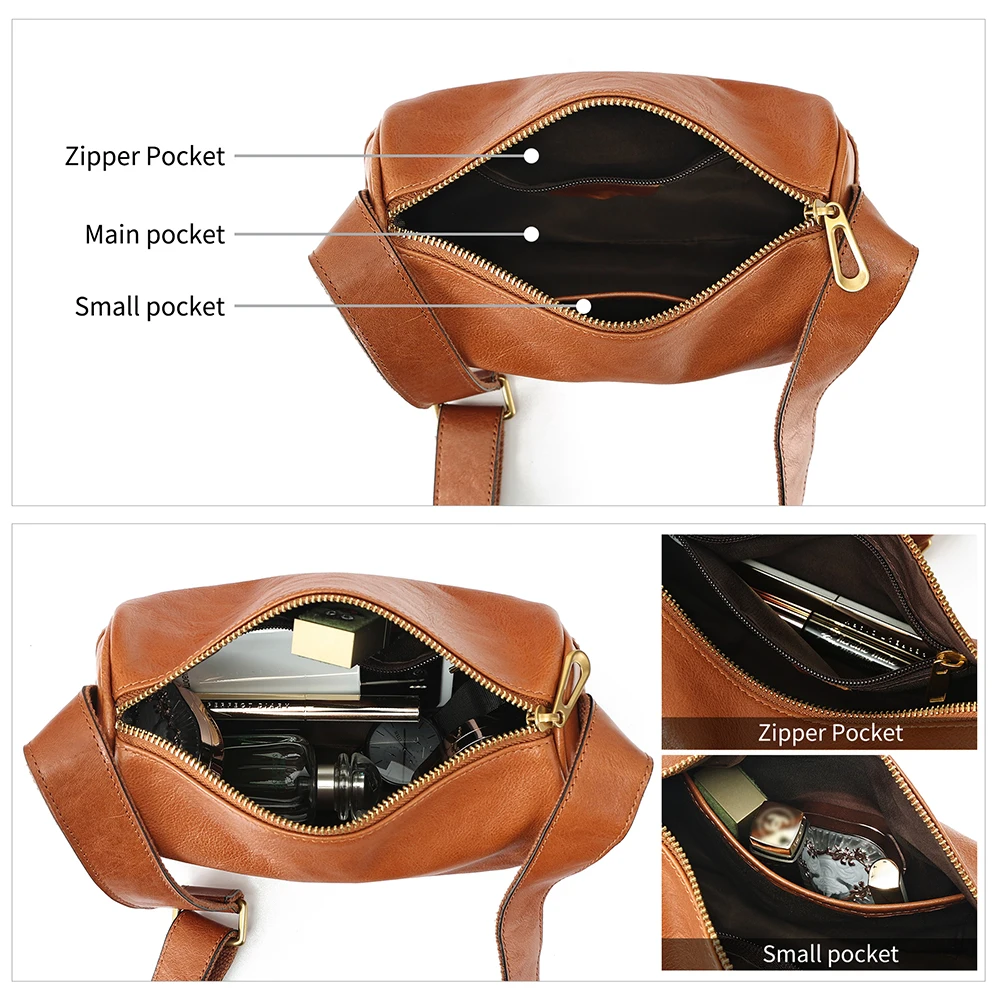 Сумки через плечо JOGUJOS из натуральной воловьей кожи для женщин винтажные модные