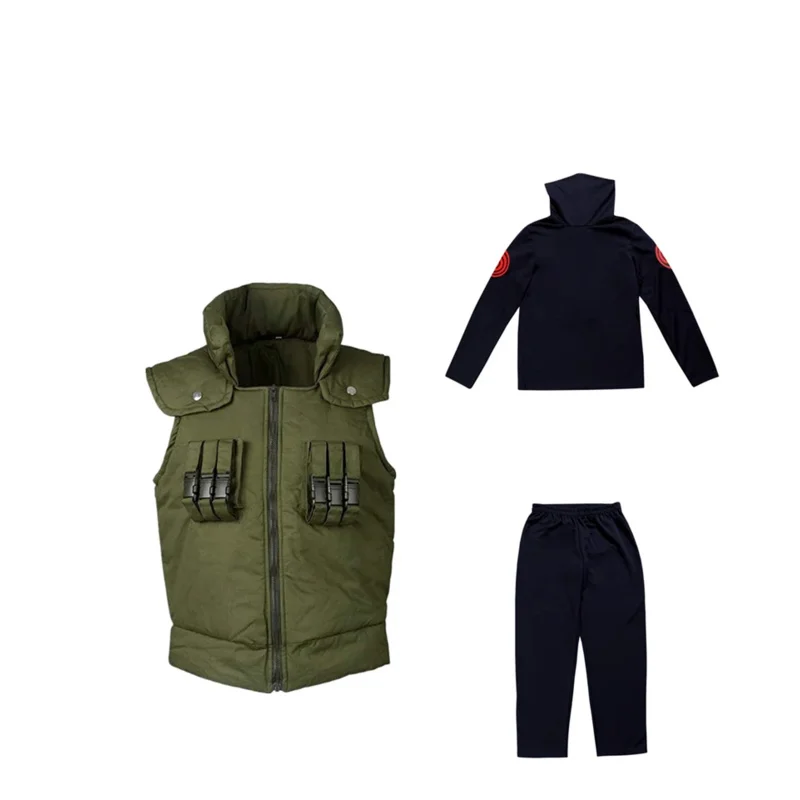 Пальто ниндзя Shinobi Hatake Kakashi зеленый полиэстер