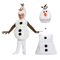 new frozen 2 deluxe plush cute child olaf christmas cosplay costume change cartoon kids snowman party toddler kids