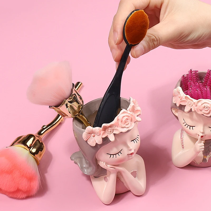 Держатель для кистей ногтей ящик хранения многофункциональная кисть пыли пинцет