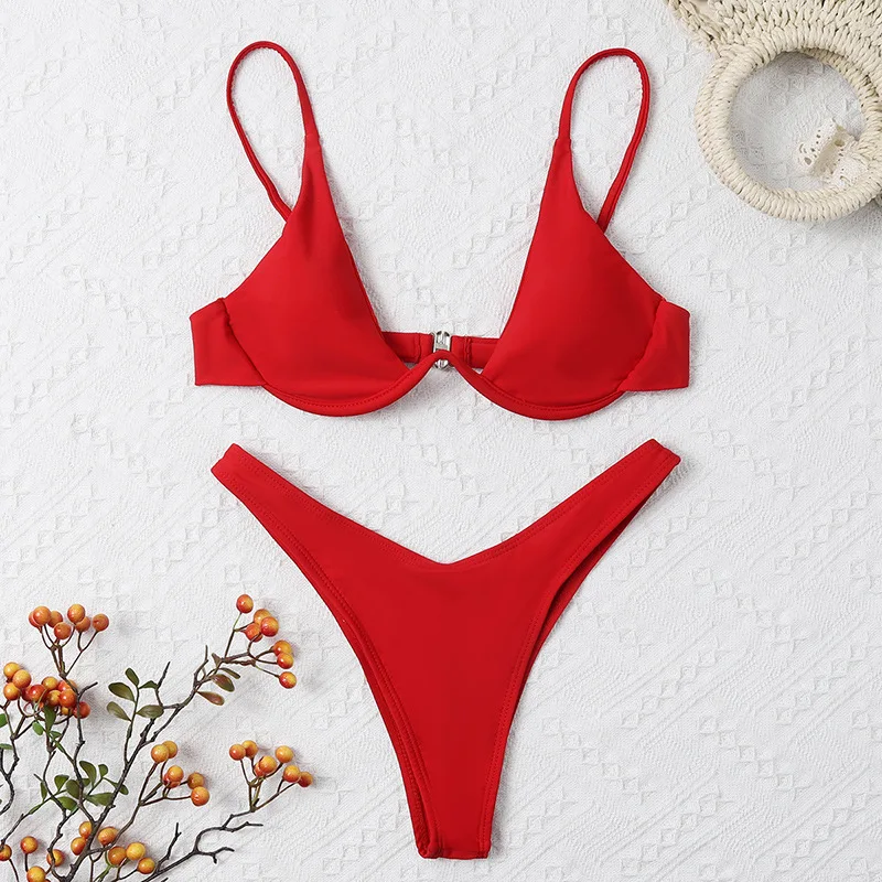 

Underwire Bikini Swimwear Women Swimsuit Sexy Push Up Micro Bikinis Set Swimming Bathing Suit Beachwear Summer Brazilian Bikini