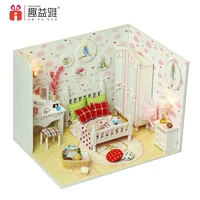 creative educational model toy handmade diy cottage sweet star dream wooden models diy miniature dollhouse kit model kit