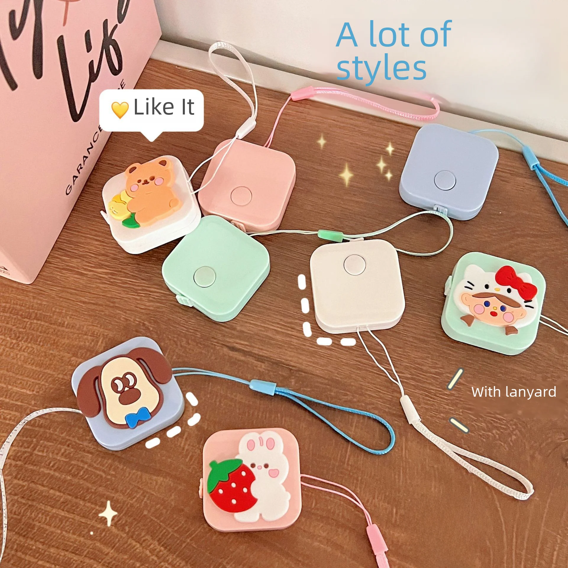 Квадратная мультяшная простая автоматическая выдвижная миниатюрная Подарочная