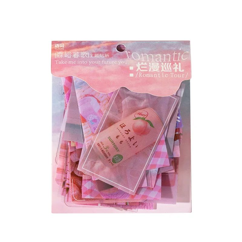 

40 шт., наклейки для домашних животных, упаковка, розовые ins, сделай сам, художественная учётная запись, декоративная книга, материал, скрапбук...