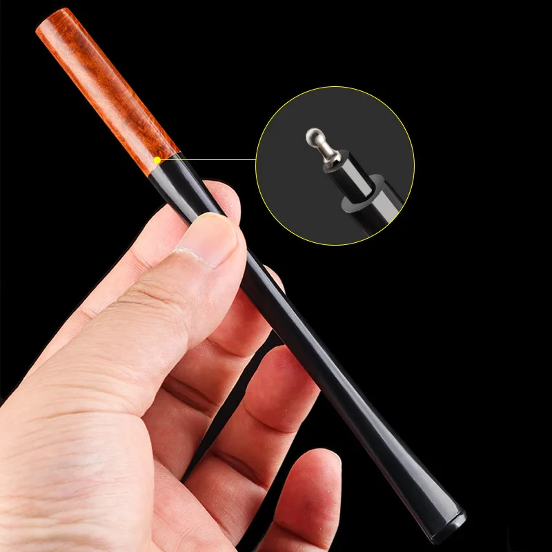 

High-Quality Wooden long Smoking filter Straightly Portable Tobacco Pipe Removable to Clean Healthy Cigarette tube Gift for Men