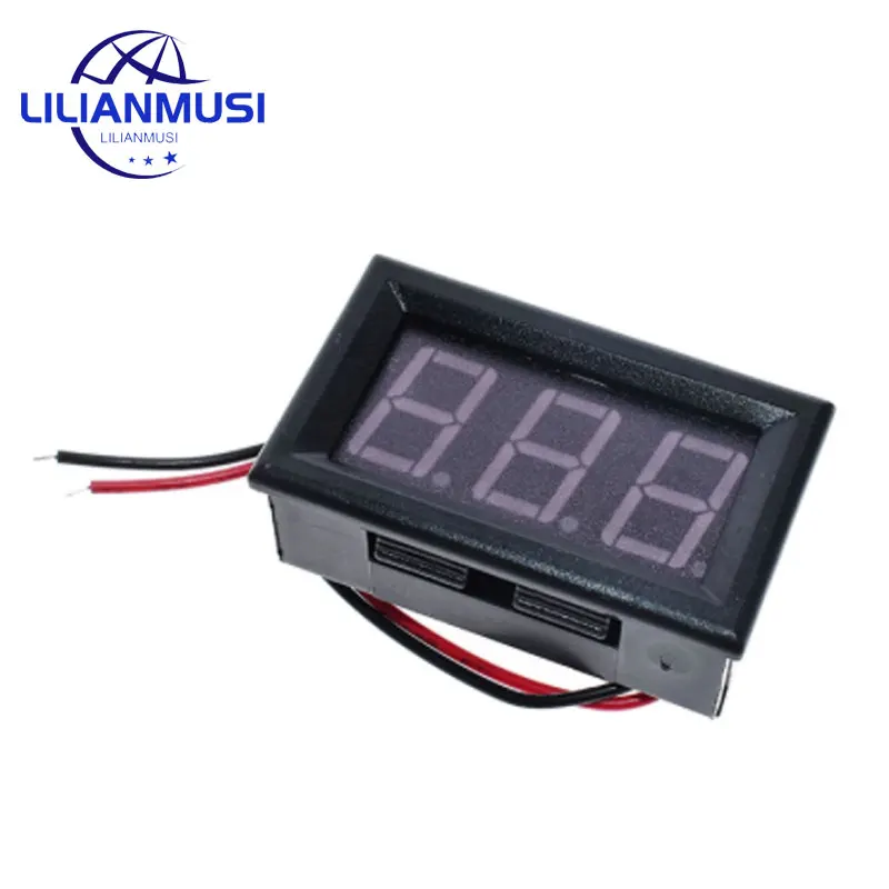 0.56 Mini LED Digital Voltmeter Detector DC 4.5-30V 12V 24V Voltage Capacity Monitor Volt Panel Tester Meter For Motorcycle Car