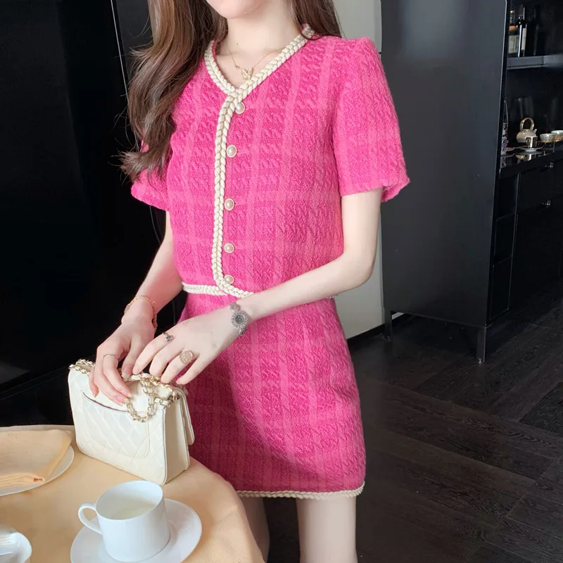 Женский модельный костюм из двух предметов элегантный милый твидовый пиджак и