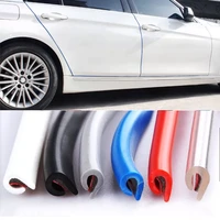 5m10m u type universal car door bumper strip protection edge guards trim styling moulding strip rubber scratch protector