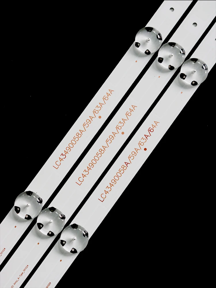 Светодиодная лента для подсветки LC43490058A LG 43UK6300PLB43UJ634V 43LJ61 _ FHD_L LC43490059A Innotek 17Y 43inch_A, 3 шт., 7 светодиодов, 830 мм