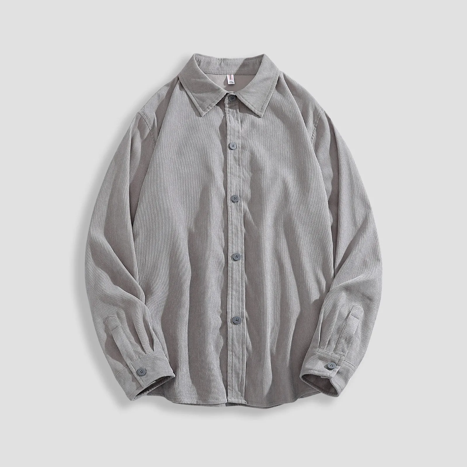 

Men Autumn Winter Single Breasted Corduroy Casual Lapel Beach Long Business Casual Men dish Top Short Sleeve Sports Shirts