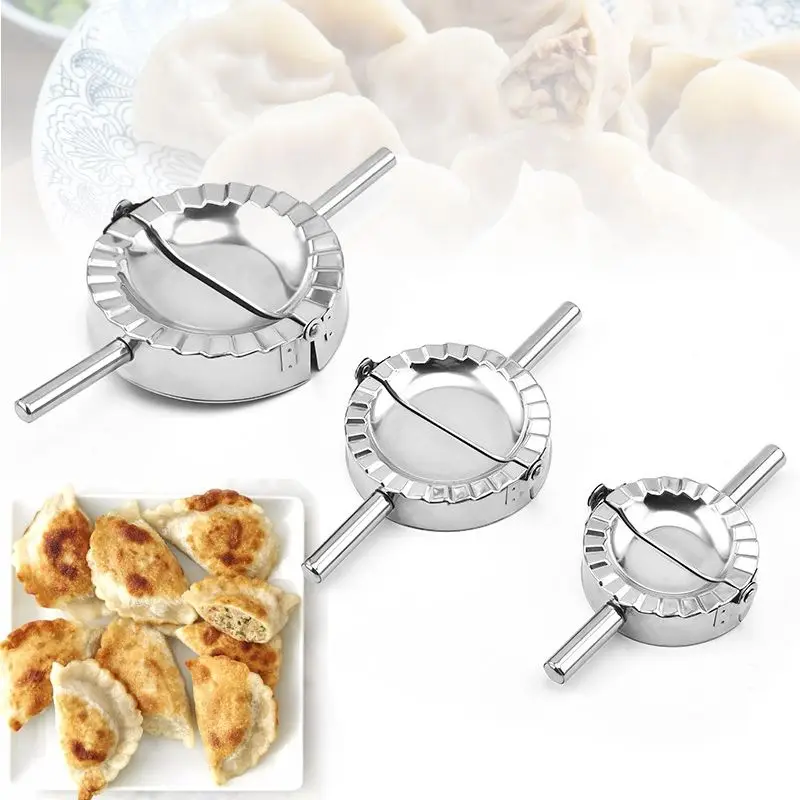 

Dumpling Maker Stainless Steel 304 Ravioli Dumpling Mould Cutter Multifunction Gyoza Dough Press Kitchen Accessories Пельменница