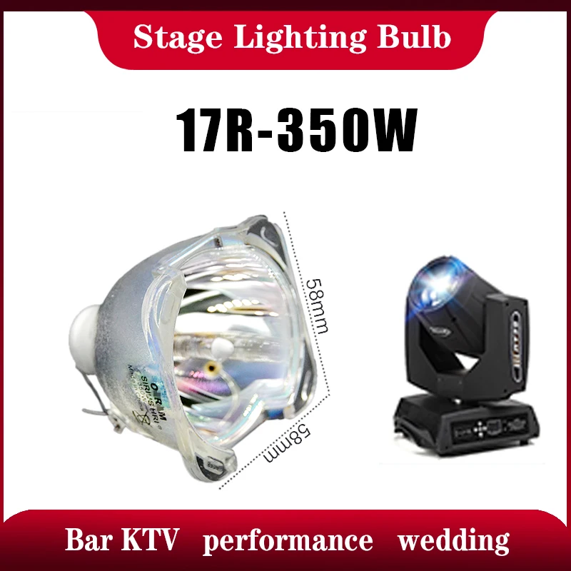 

Hot Good Quality compatible 17R 350W Lamp SIRIUS HRI Moving Head Beam Light Bulb And MSD Platinum Sram Lamp P-VIP 350 E21.8