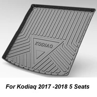 Car Trunk Mats For Skoda Kodiaq Superb 7 Seater Octavia Rubber accesorios para auto alfombrillas coche tapis voiture Accessories
