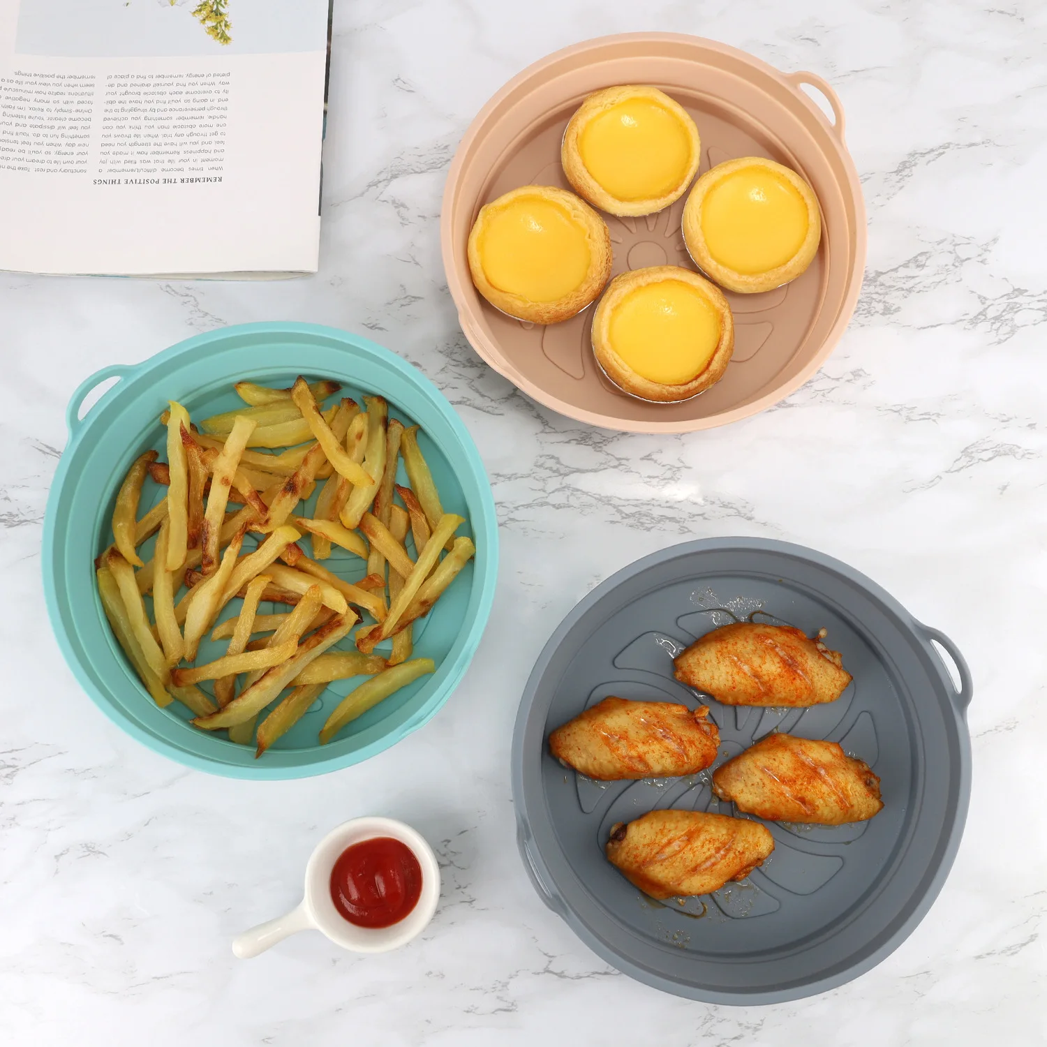 Силиконовый Складной Круглый Квадратный Форма Для Фритюрницы