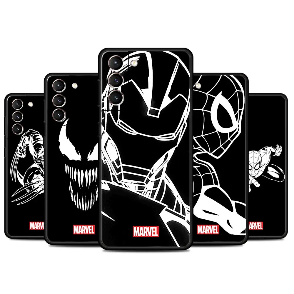 Чехол для телефона Marvel Железный человек Человек-паук Samsung Galaxy S20 FE 5G S21 Ultra S22 Plus S10 S9
