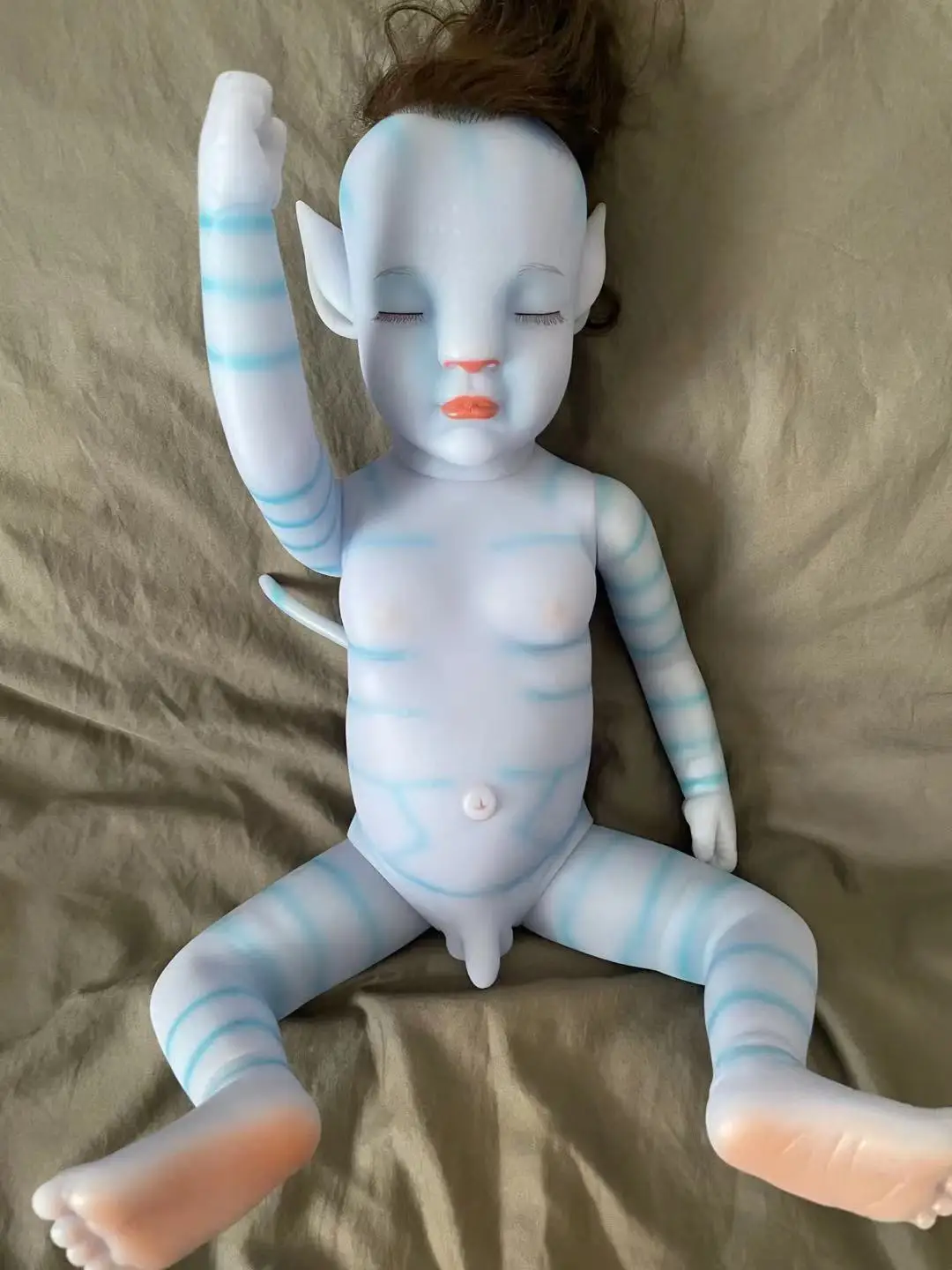 Reborn Fairy Avatar Doll with Eyes Closed or Opened Reborn D
