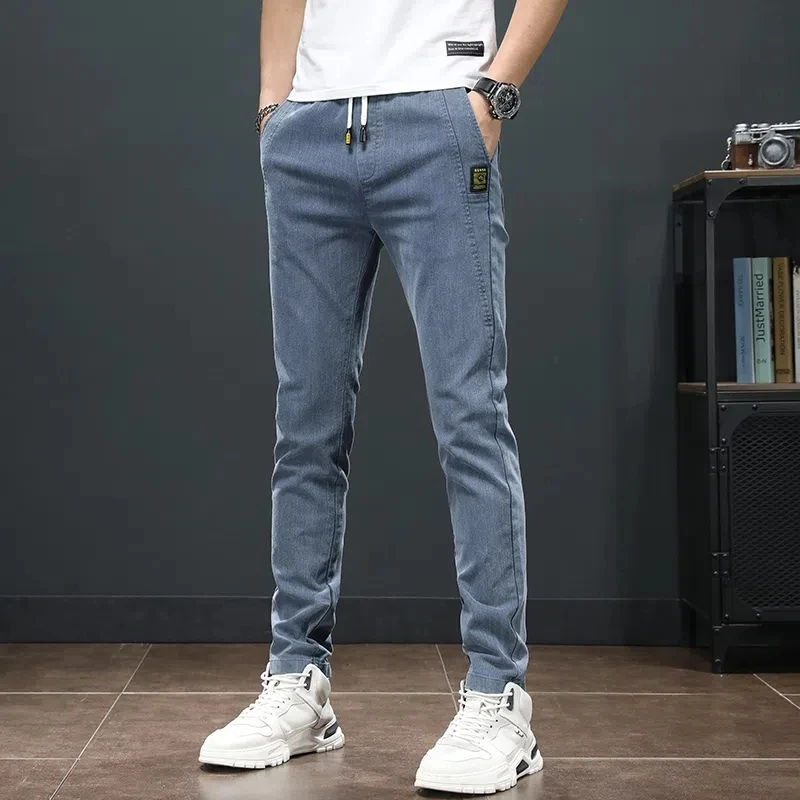 

Spring Summer Black Gray Cargo Jeans Men Streetwear Denim Jogger Pants Men Baggy Harem Jean Trousers cargo pants men jeans