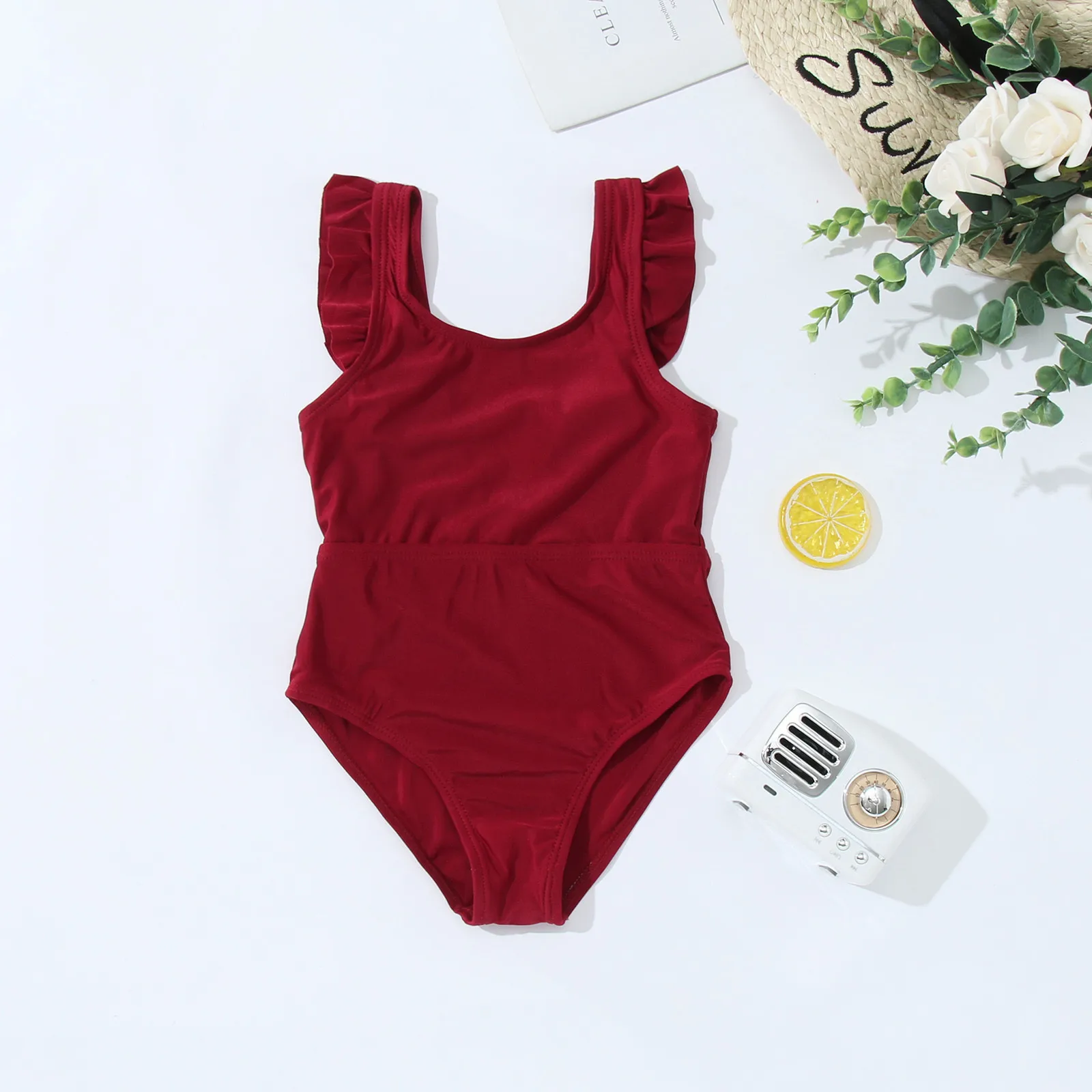 Женский слитный купальник для мамы и дочки новый семейный купальный костюм