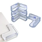 4 шт.лот прозрачная защита для стола под прямым углом для безопасности детей, защитная крышка для мебели, коврик для защиты от столкновений