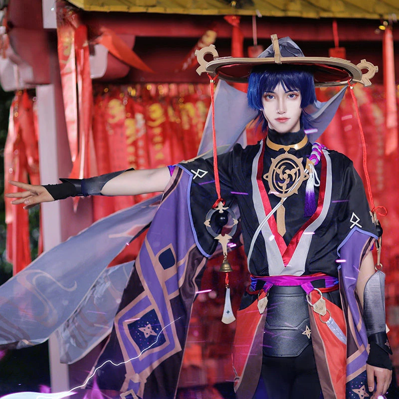 

Genshin Impact Scaramouche Kunikuzushi костюмы для косплея Аниме фигурки костюмы на Хэллоуин костюм Одежда для ролевых игр вечерние униформа