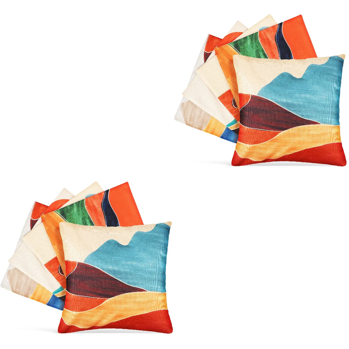 

8 шт., льняная подушка