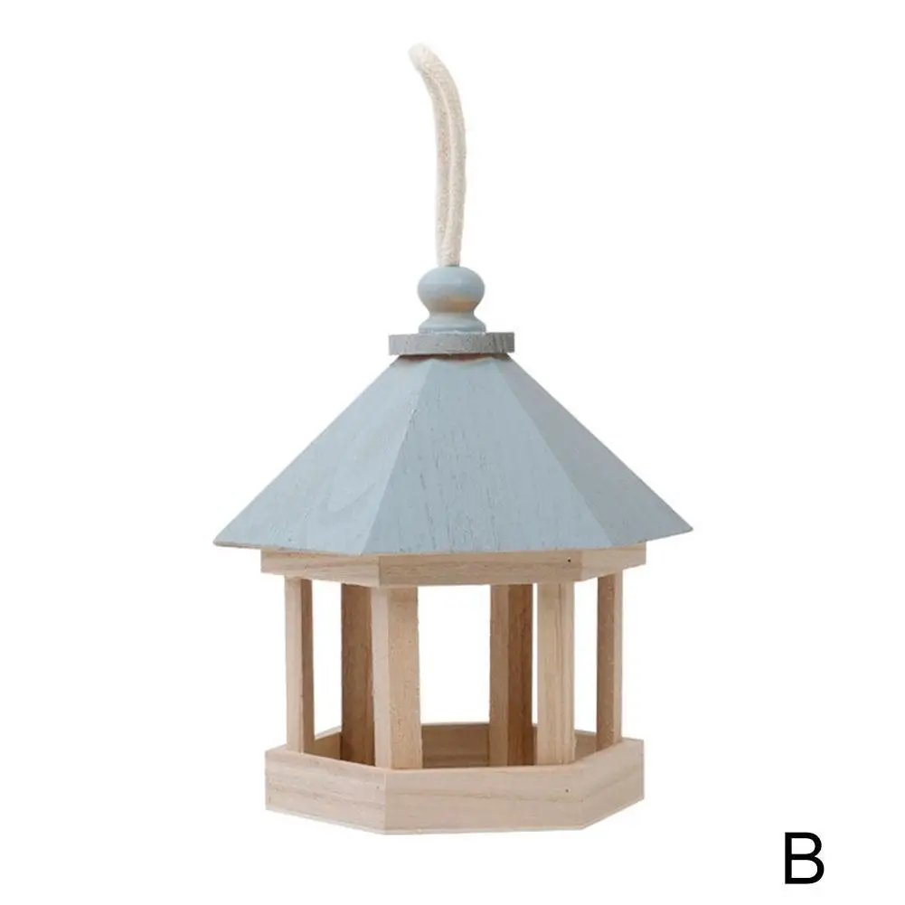 &quotДозатор корма для диких птиц большой емкости 1000 мл деревянная кормушка домик с