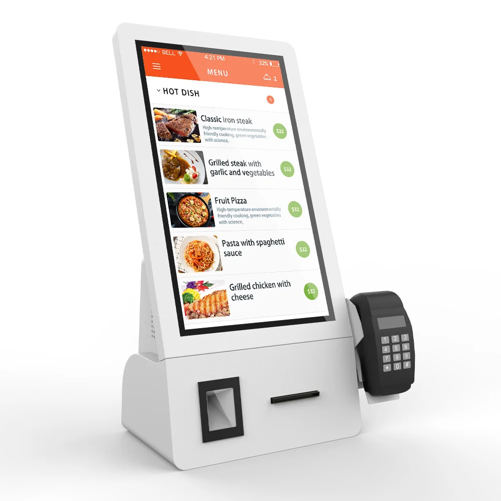 

Digital Android Window Restaurant Tablet Ordering Vending Self Service Payment Kiosk Touch Screen Unattended Terminal Kiosk