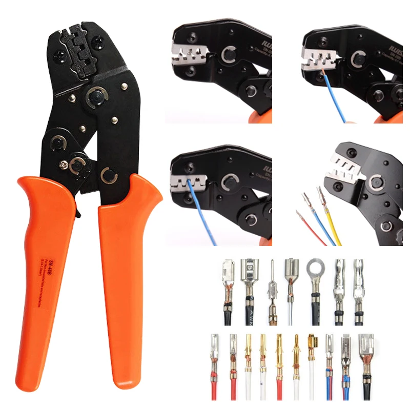 

Crimping Pliers Set SN-48B Jaw Kit for Tube/Insulation Terminals Electrical Clamp Min Tools