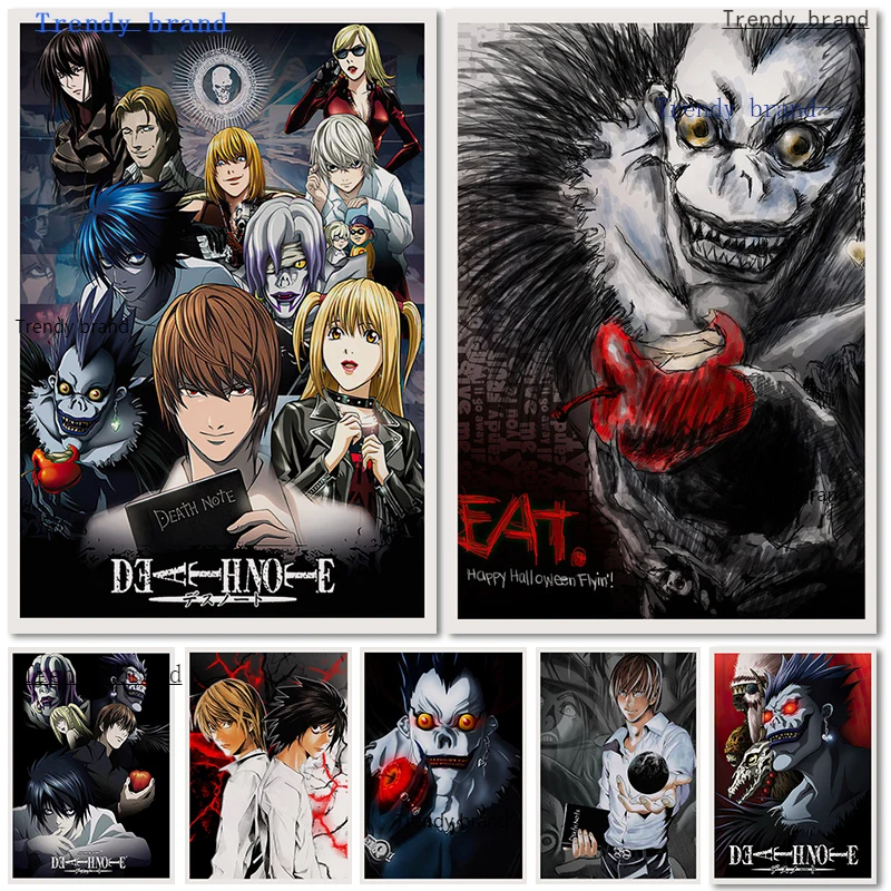 

Death Note Japanese Anime Canvas Painting Art Nordic Posters and Prints Wall Pictures for Living Room Decoration Frameless