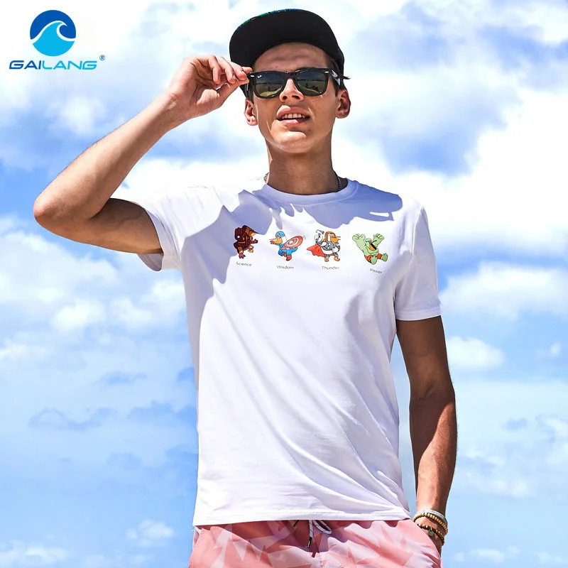 

Gailang Brand Cotton Men T Shirt O Neck Tshirts Fashion 2020 Summer Short Sleeved Casual T-Shirt Print Men's clothing tops t
