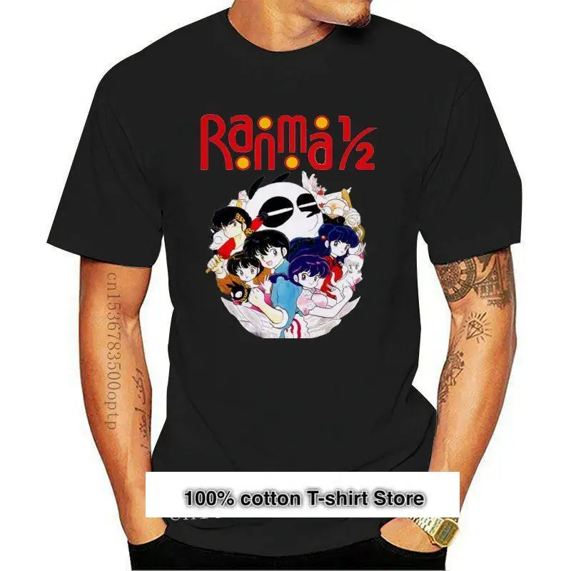 

Ranma-Camiseta de Anime para hombres, camisa de манга corta, fresca, newest, 1, 2